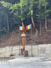 Photo in Holy Great Martyr Pantelimon hermitage Drum forestier spre Lacul Valsan Arefu Arges Romania